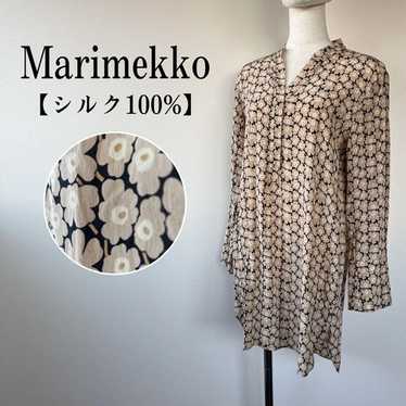 【シルク100%】　Marimekko Unikko チュニック　ワンピース 2023SS】marimekko マリメッコ/ Johanas Unikko ワンピース