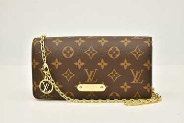 ◇COURONNE◇ Lilly WOC long wallet_RCWDX24111BKX Wallet On Chain Lily Monogram Empreinte Leather - Women