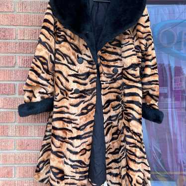 VINTAGE TIGER ANIMAL VEST フェイクファー 虎 タイガー VINTAGE TIGER ANIMAL VEST フェイクファー 虎 タイガー（古着