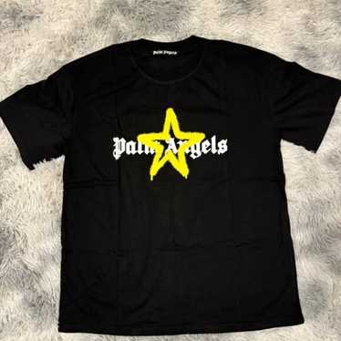 Palm Angels / SHOOTINGSTARS / ロンT Beli Palm Angels Shooting Stars Oversized Logo Tee Blue