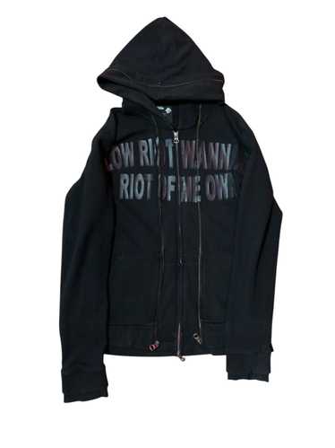 トップス 00s PPFM GIMMICK ZIP UP HOODIE ARCHIVE Japanese brand ppfm hoodie - Gem