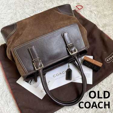 バッグ vintage coach old mini Boston BLACK Coach Vintage Old Boston Bag 2-Way Black Leather Travel