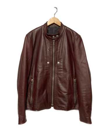 yu　Paul Smith 14ss leather riders Paul Smith Single Riders Jacket Horse Leather Black Size M