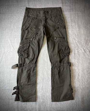 パンツ GR217 semantic design cargo pants LL Size 31x33 Semantic Design Cargo Pants Black Bondage Pants