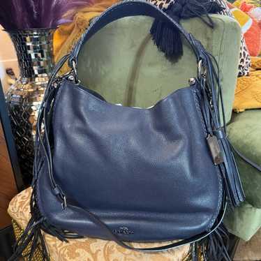 バッグ COACH Signature Hobo Shoulder Bag fringe Coach Off White Leather Nomad Fringe Hobo Coach | TLC