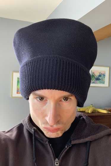 ニットキャップ・ビーニー PRADA Black Wool Blend Beanie Hat Prada // Black Re-Nylon Wool Logo Beanie – VSP Consignment