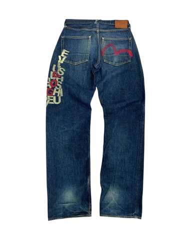 EVISU 希少モコモコ EVISU - サイズ30 超希少 金大黒 虎耳 金カモメ エヴィス エビス