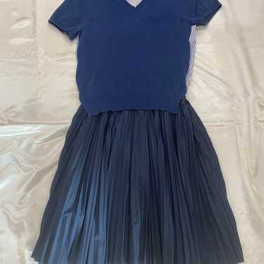 ワンピース SACAI Shirt dress Blue DOUBLE-FACED SILK SHIRT DRESS for Women - Sacai sale | Biffi