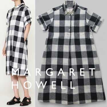 MARGARET HOWELL KITCHEN CHECK リネンワンピース ssol-shopping_2334892670583
