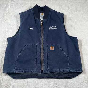 ジャケット・アウター 00s Vintage Carhartt Vest USA M MDT Vintage 80s Carhartt Worker Vest Sleeveless Jacket M Size