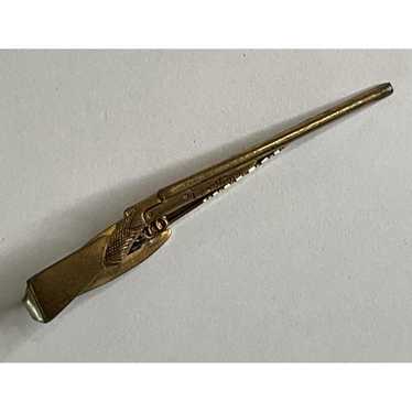 Vintage shotgun rifle gold - Gem