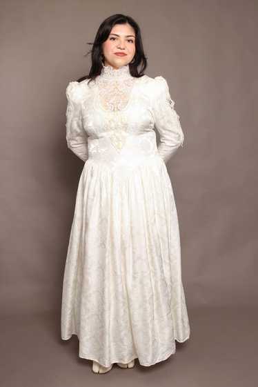 スーツ・フォーマル・ドレス made in USA 1980s vintage wedding dress Vintage Lace Bridal Gowns: 1980s Inspired Long Sleeve