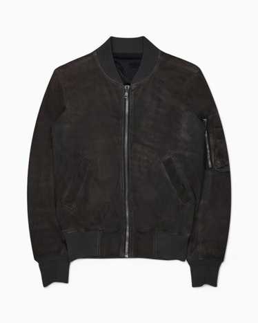 ブルゾン Rick Owens Bomber In Pelle Pre-owned] RICK OWENS MA1 Leather Bomber Blouson RU02C7789