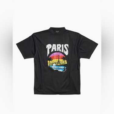 【BALENCIAGA】パリ トロピカルTシャツ ロゴ入り 関税送料込 BALENCIAGA】パリ トロピカルTシャツ ロゴ入り 関税送料込