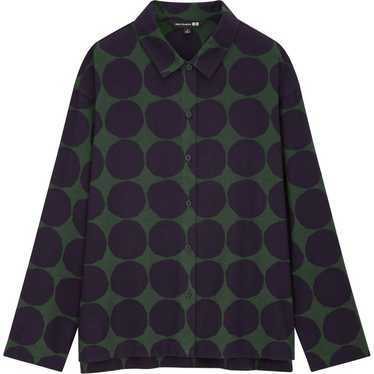 marimekko ULTRA LIGHT DOWN XS グリーン海外限定 Uniqlo x Marimekko ULTRA LIGHT DOWN COCOON PUFFER JACKET