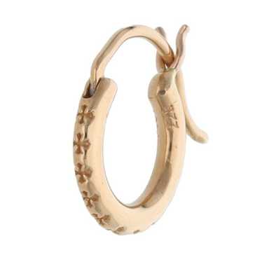 クロムハーツ　Chrome Hearts Hoop Plain Earrings Authentic [Chrome Hearts] Cross Hoop Small Earring | eBay