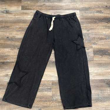 Star patch wide leg - Gem