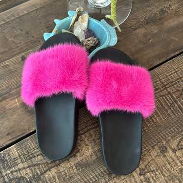 Givenchy Mink Slides - image 1