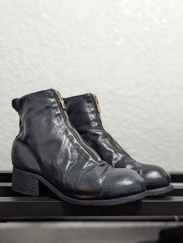 GUIDI leather ピアス Guidi Zipped Leather Ankle Boots | Black | FARFETCH