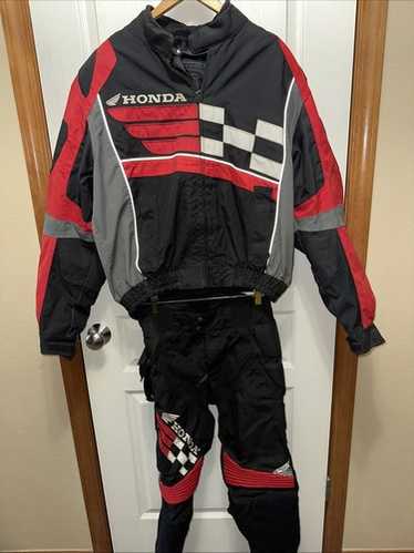HONDA カバーオール 赤・黒 Honda Racing　サイズM Race Car Jackets. Honda Racing Jacket Black and Red