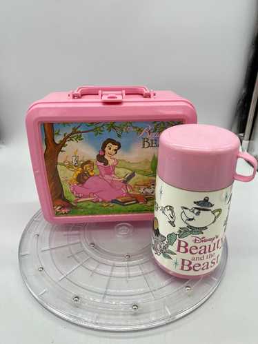 1990’s Disney Beauty and the Beast Lunchbox and T… - image 1