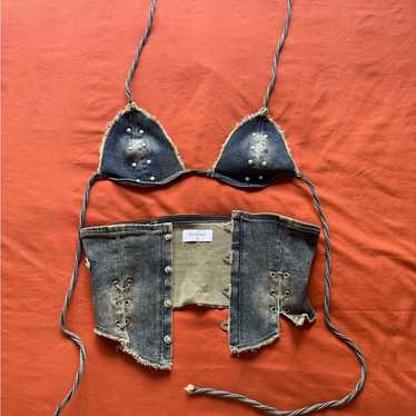 【AGNEL】 Denim Bikini Panty ☆ Agnel denim bikini - Gem