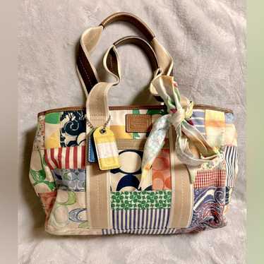 Coach patchwork tote bag - Gem