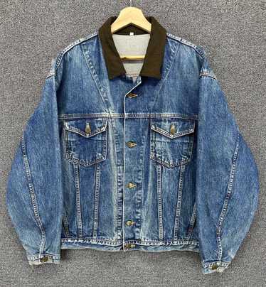 80s-90s KENZO トラッカージャケット　ブルー KENZO / 花柄 トラッカー ジャケット (KENZO/デニムジャケット