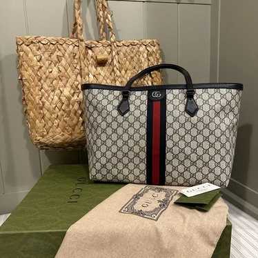 トートバッグ GUCCI GG OPHIDIA TOTE BAG Ophidia large tote bag in GG Supreme | GUCCI® US
