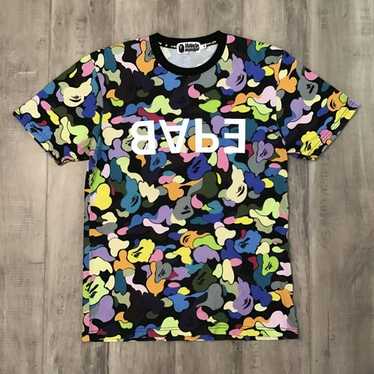 【AAPE by A BATHING APE】マルチ カモ プリント ロゴ Tシャツ♪ AAPE by A BATHING APE】マルチ カモ プリント ロゴ Tシャツ♪