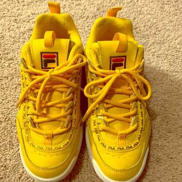 No.867 FILA スモーキーYELLOWのプリーツ☆新品☆XL☆ 41yRjIojm1L.jpg_BO30,255,255,