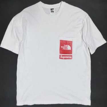 THE NORTH FACE x Supreme ホワイト Tシャツ Supreme x The North Face - Metallic Box Logo T-Shirt (White