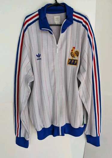 【極上品】 70s adidas French Track Jacket Vintage Adidas tracksuit jacket trefoil 70s 1973 Blue Ventex
