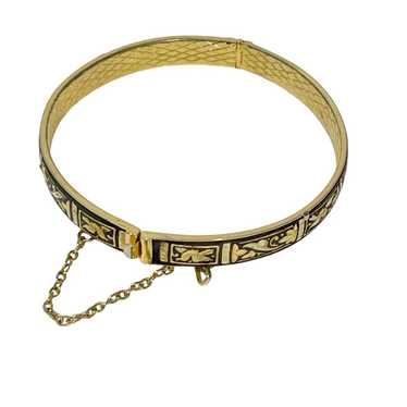 アクセサリー Toledo Spain damascene vintage bracelet Vintage Toledo Spain 24k Inlay damascene bracelet - Etsy Polska