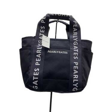 【PEARLY GATES】 Women's Frill Strap Smile Patch Bucket Bag Genuine PEARLY GATES GOLF Womens Smile Patch Embroidered