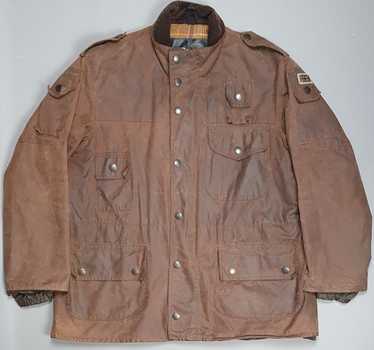英国製Barbour COWEN COMMANDO JACKET Barbour Cowen Commando Wax Waterproof Green Army Camouflage