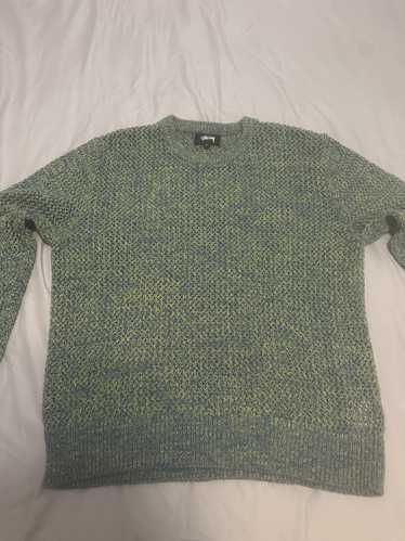 stussy loose knit sweater olive サマーニット stussy loose knit sweater olive サマーニット