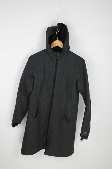 ジャケット・アウター Arc'teryx ladies wool coat Arc'teryx Lanea Long Coat Hooded Wool Gray Taped Seams | eBay