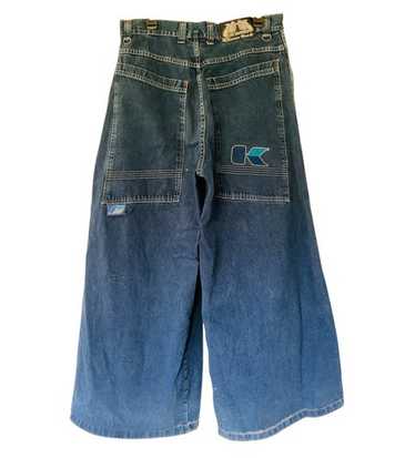 パンツ 90s Kikwear rave jeans Made in USA VINTAGE KIKWEAR+ rave jeans:::great | Depop