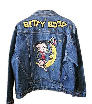 90s Betty Boop デニムジャケット Gジャン supreme 激レア❤️激カワ❤️USA製❤️betty boop ベティちゃん デニム