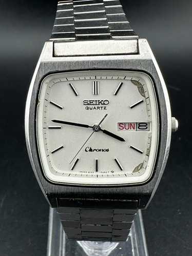 A95 希少 稼動品 SEIKO chronosスクエア型 70年代ヴィンテージ A43 伝説級 稼動品 SEIKO quartzスクエア型 80年代ヴィンテージ