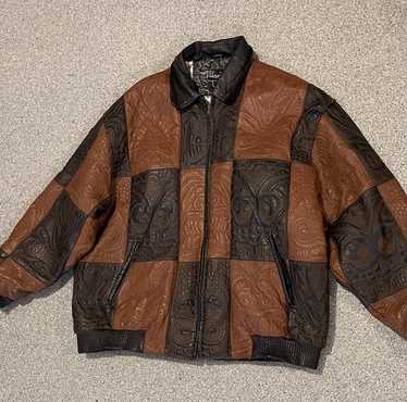 激レア　レザージャケット　Vilanto 刺繍 Vilanto men leather jacket - Gem