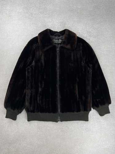 ジャケット・アウター Christian Dior Luxury Parka Jacket w Fur Archival Christian Dior Fourrure Fur Coat Jacket Vintage 80s