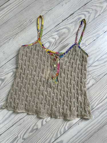 【SALE!】希少モデル♡MISS SIXTY ♡ Miss Sixty Vintage Tank Top With Mesh Lace Details Women's
