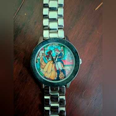 Disney Beauty And The Beast Stained Glass Watch - image 1