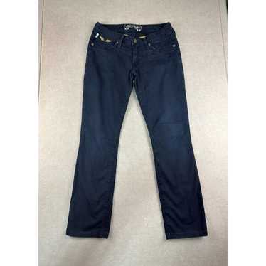 ヴィンテージ レディースジーンズ ROBIN'S JEAN ゴールドの羽 MARILYN LOW RISE WOMENS STRAIGHT LEG JEANS IN BLACK WAX WITH
