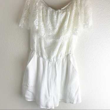 Elegant White Lace Jumpsuit - image 1