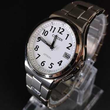 【稼動品】CITIZEN ATTESA Eco-Drive ホワイト H110 Citizen eco drive h110 - Gem