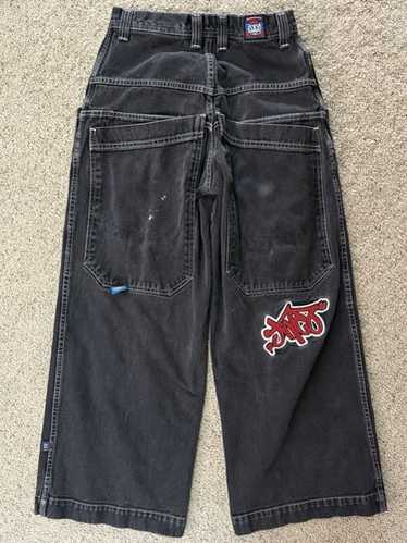 90’s JNCO JEANSブラックカーゴパンツ 最高 90s パンツ w36 ギミック テック y2k カーゴパンツ JEANS