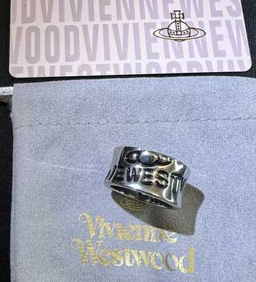 Vivienne Westwood ロゴリング サイズM 925シルバー Vivienne Westwood ヴィヴィアンウエストウッド WESTMINSTER